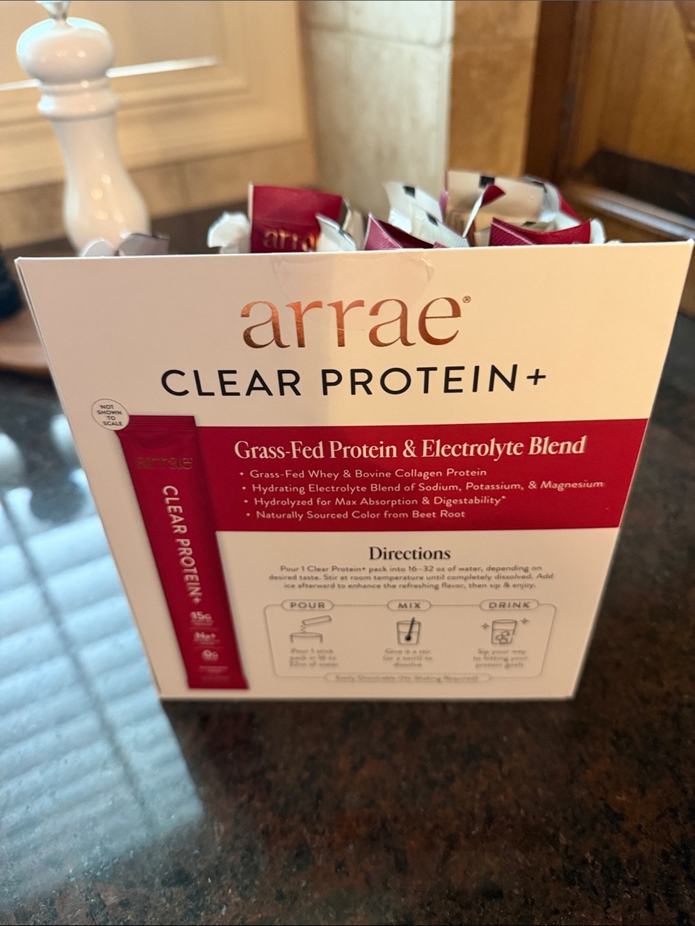 CLEAR PROTEIN+ Raspberry Yuzu Stick Packs - Picture 3 of 6